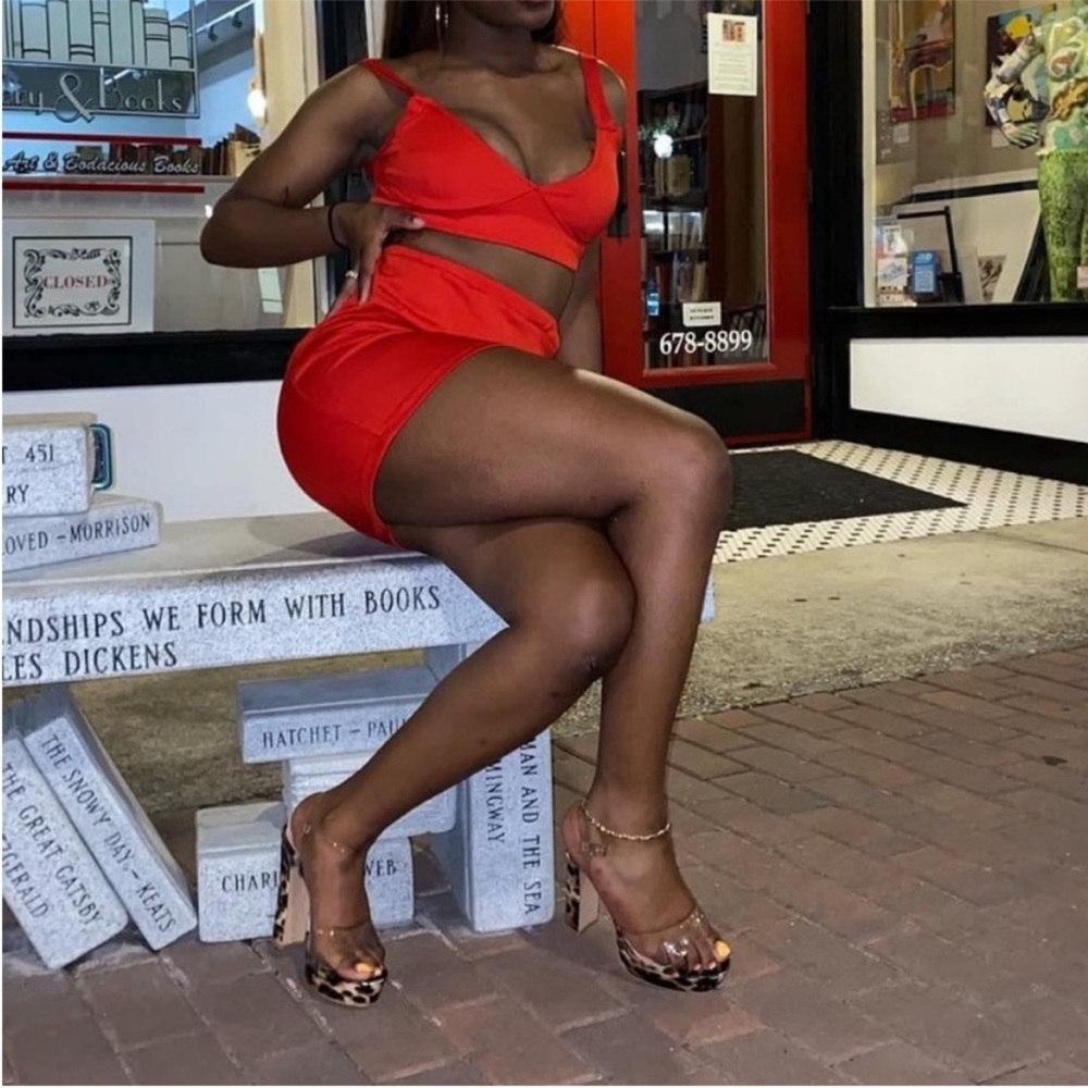 Red Two-Piece Set